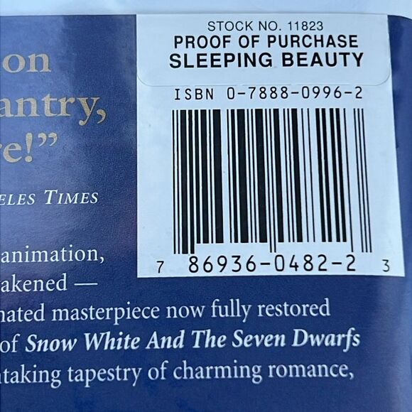 Walt Disney Masterpiece Sleeping Beauty VHS Limited Edition Movie Cartoon - Picture 11 of 11